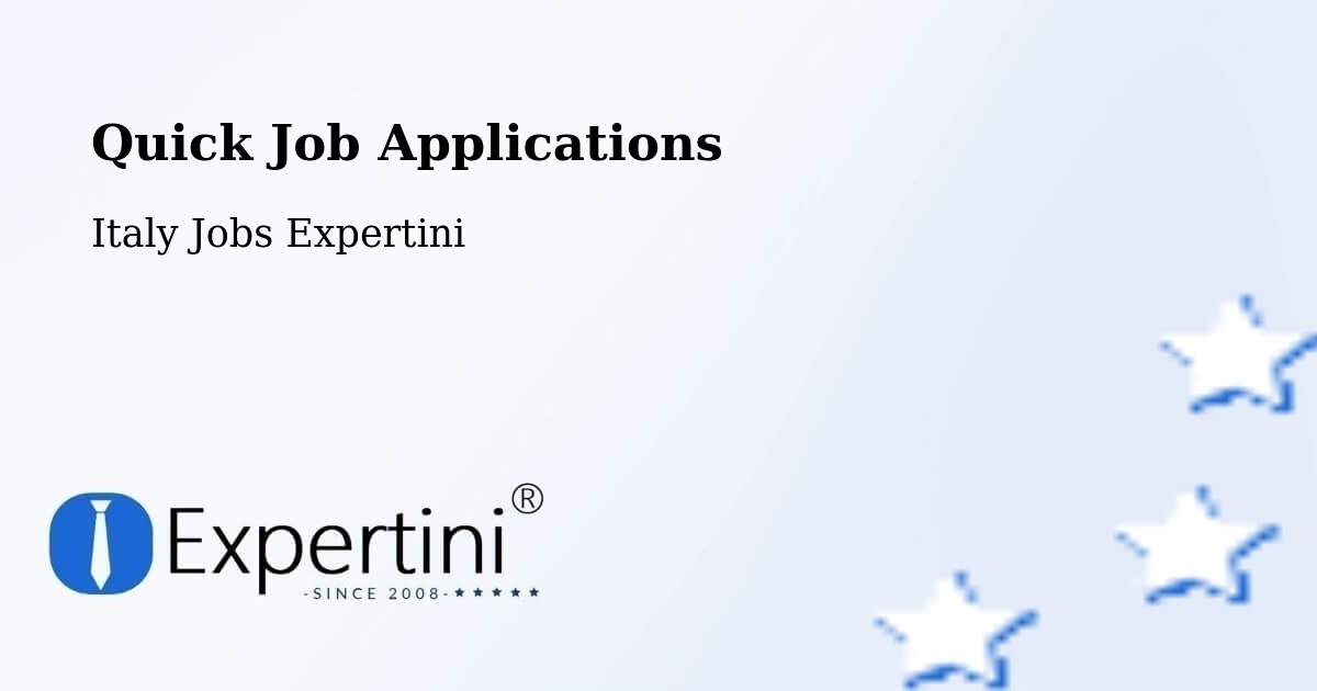 Quick Apply Feature – Cortemaggiore - Italy Jobs Expertini